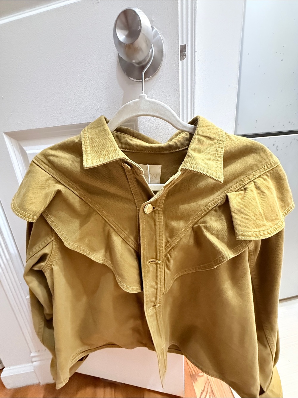 Ulla Johnson Army Green Denim Jacket